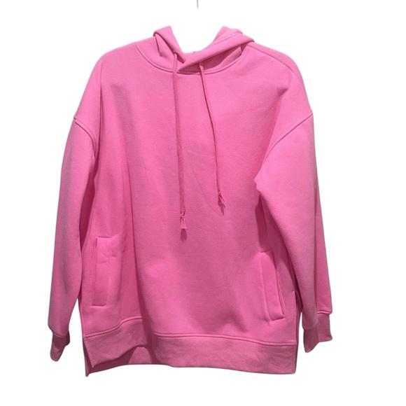 Salty Wave Tops - Saltywave Hoodie Pink Womens Size Medium Pullover Drawstring Kangaroo Pocket